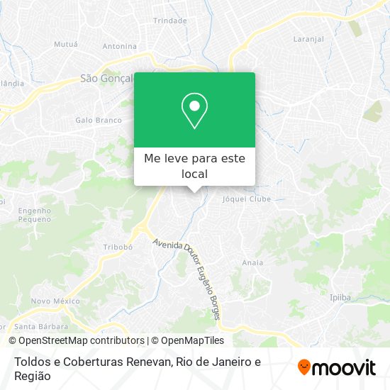 Toldos e Coberturas Renevan mapa