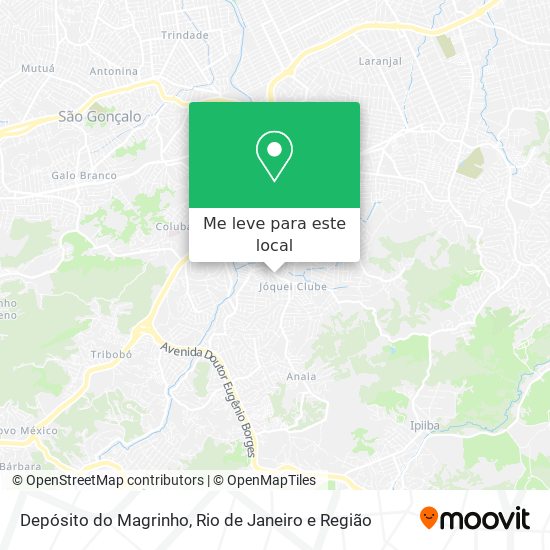 Depósito do Magrinho mapa