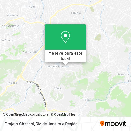 Projeto Girassol mapa