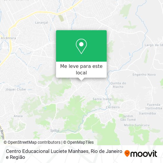 Centro Educacional Luciete Manhaes mapa
