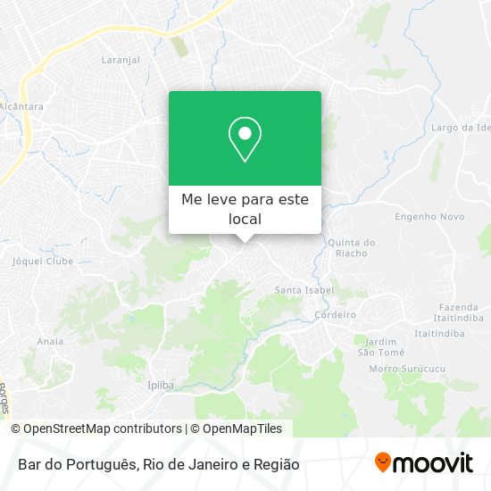 Bar do Português mapa