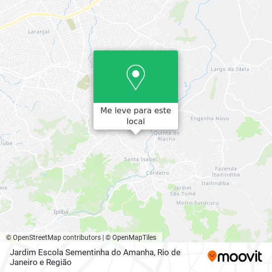 Jardim Escola Sementinha do Amanha mapa