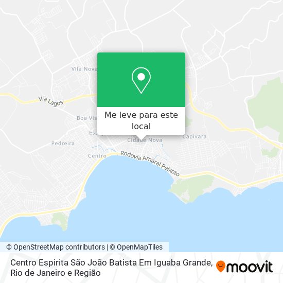 Centro Espirita São João Batista Em Iguaba Grande mapa