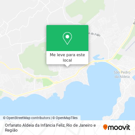 Orfanato Aldeia da Infância Feliz mapa