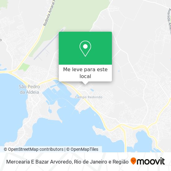 Mercearia E Bazar Arvoredo mapa