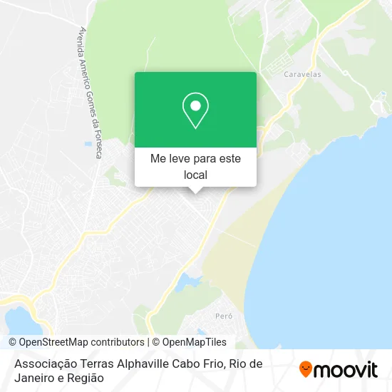 Associação Terras Alphaville Cabo Frio mapa
