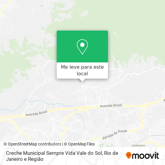 Creche Municipal Sempre Vida Vale do Sol mapa