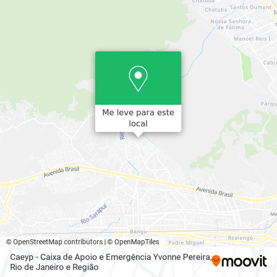 Caeyp - Caixa de Apoio e Emergência Yvonne Pereira mapa