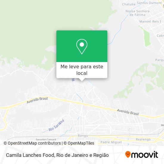 Camila Lanches Food mapa