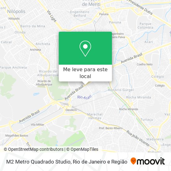 M2 Metro Quadrado Studio mapa