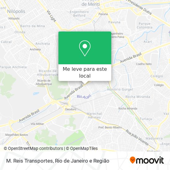 M. Reis Transportes mapa