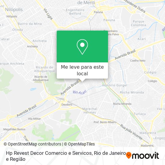 Hp Revest Decor Comercio e Servicos mapa