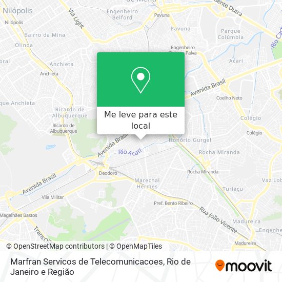 Marfran Servicos de Telecomunicacoes mapa