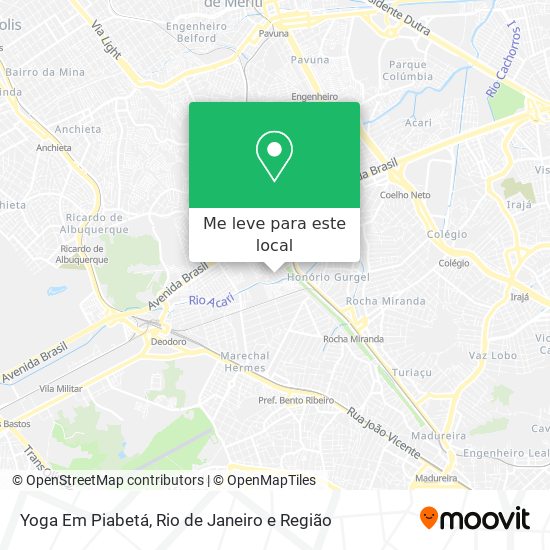 Yoga Em Piabetá mapa