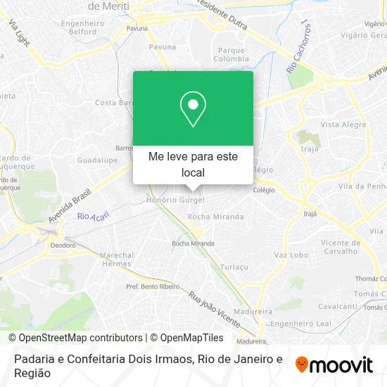 Padaria e Confeitaria Dois Irmaos mapa