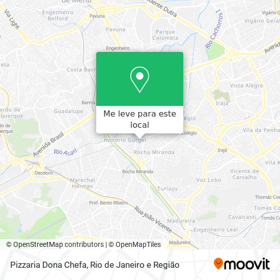 Pizzaria Dona Chefa mapa