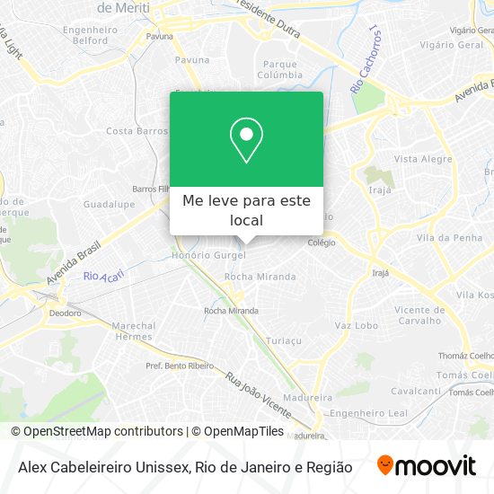Alex Cabeleireiro Unissex mapa