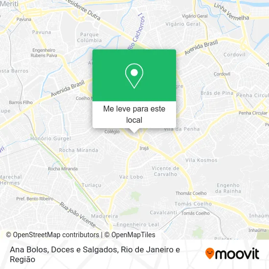 Ana Bolos, Doces e Salgados mapa