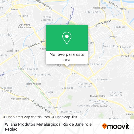 Wilana Produtos Metalurgicos mapa