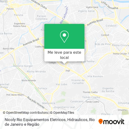 Nicoly Rio Equipamentos Eletricos, Hidraulicos mapa