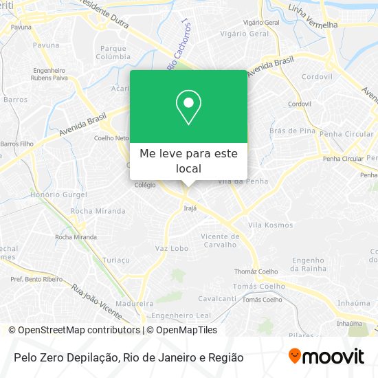 Pelo Zero Depilação mapa