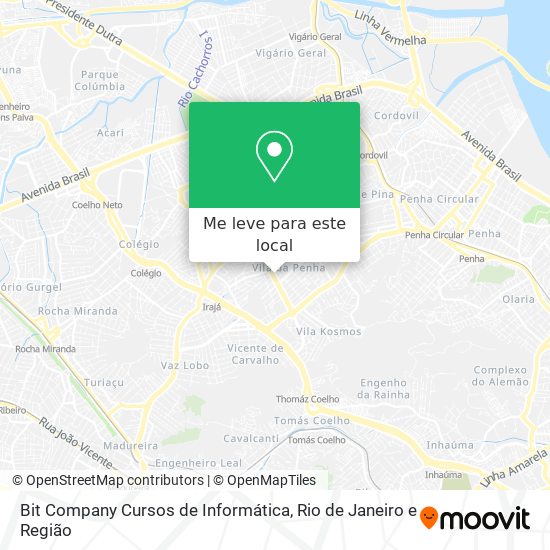 Bit Company Cursos de Informática mapa