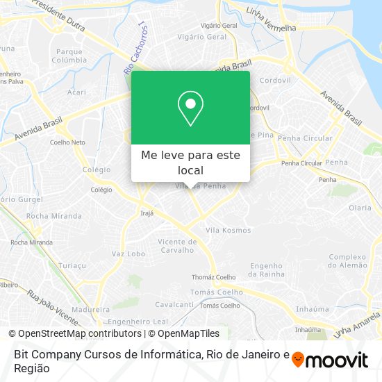 Bit Company Cursos de Informática mapa