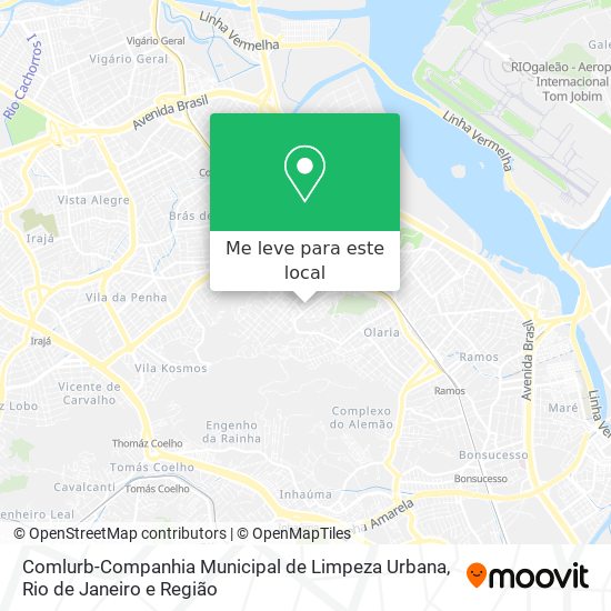 Comlurb-Companhia Municipal de Limpeza Urbana mapa