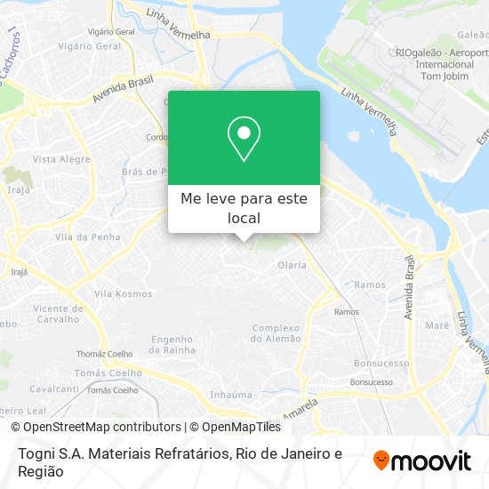 Togni S.A. Materiais Refratários mapa