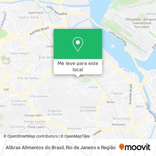 Alibras Alimentos do Brasil mapa