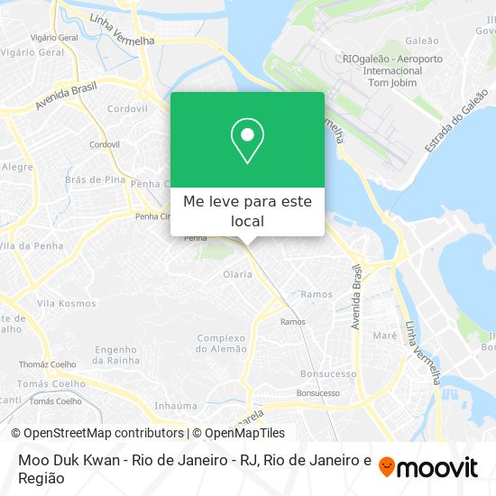 Moo Duk Kwan - Rio de Janeiro - RJ mapa