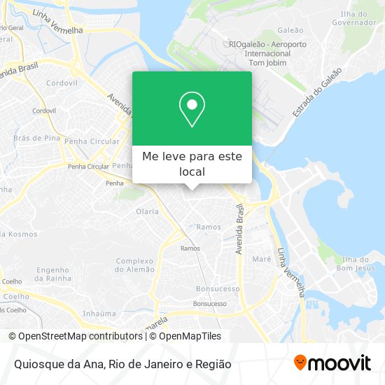 Quiosque da Ana mapa