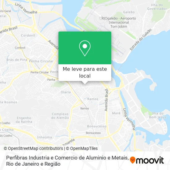Perfibras Industria e Comercio de Aluminio e Metais mapa