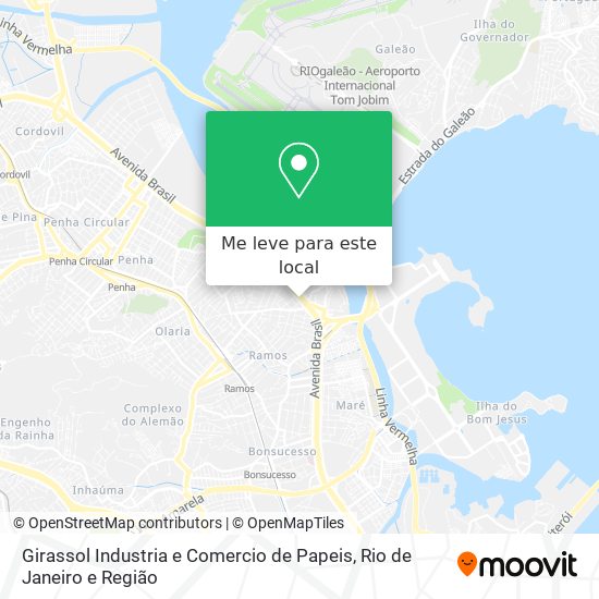 Girassol Industria e Comercio de Papeis mapa