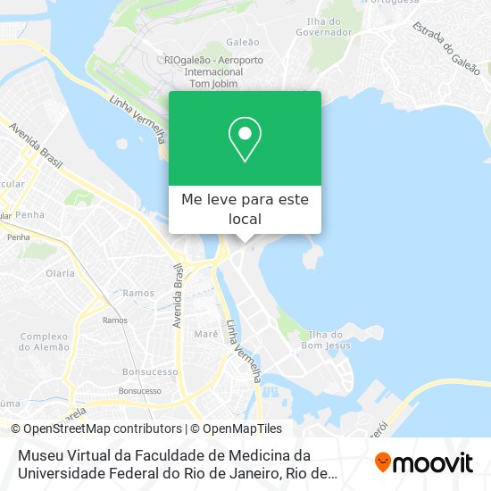 Museu Virtual da Faculdade de Medicina da Universidade Federal do Rio de Janeiro mapa