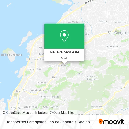 Transportes Laranjeiras mapa