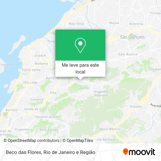 Beco das Flores mapa