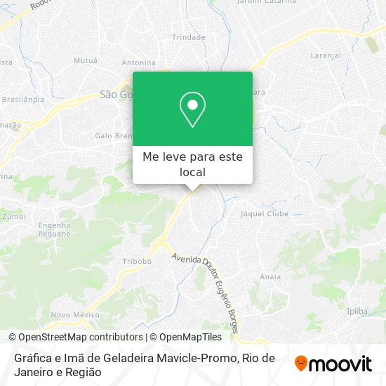 Gráfica e Imã de Geladeira Mavicle-Promo mapa