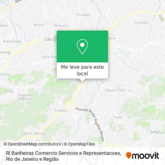 Rl Banheiras Comercio Servicos e Representacoes mapa