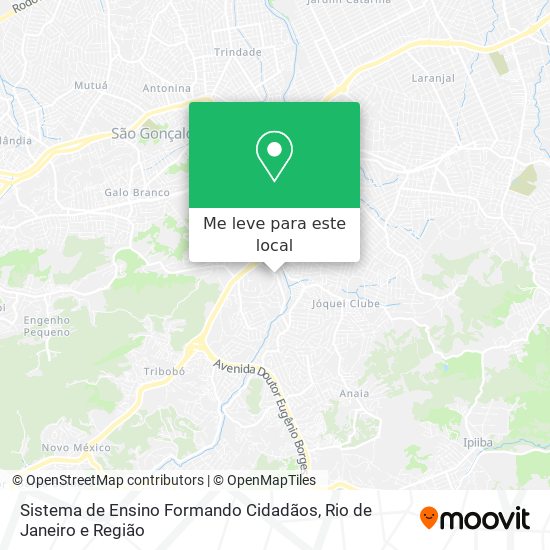 Sistema de Ensino Formando Cidadãos mapa
