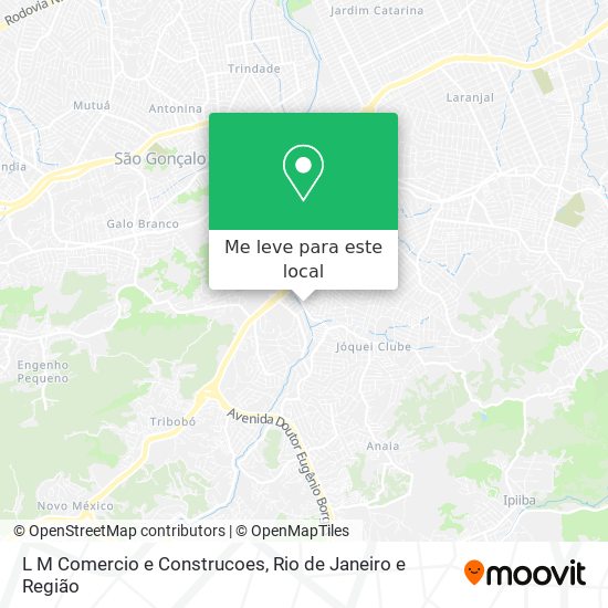 L M Comercio e Construcoes mapa