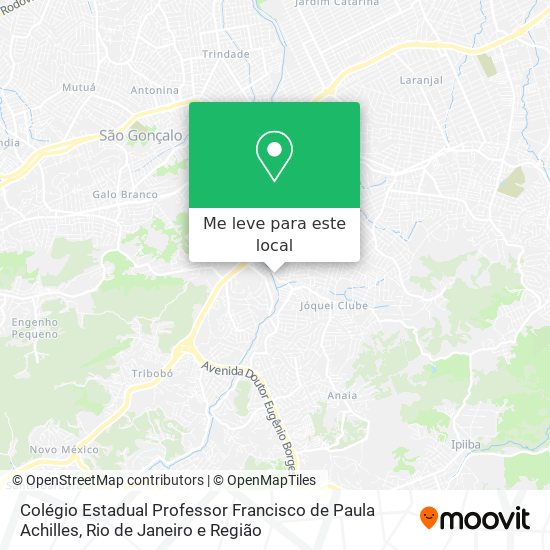 Colégio Estadual Professor Francisco de Paula Achilles mapa