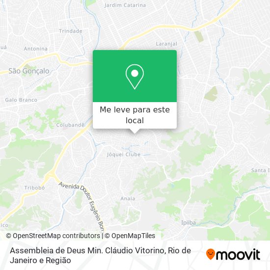 Assembleia de Deus Min. Cláudio Vitorino mapa