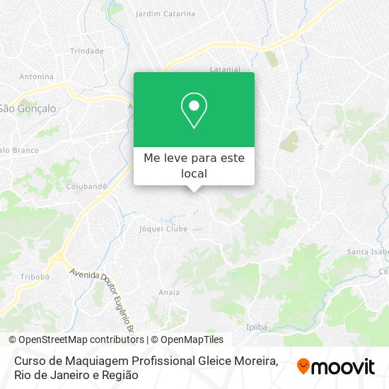 Curso de Maquiagem Profissional Gleice Moreira mapa