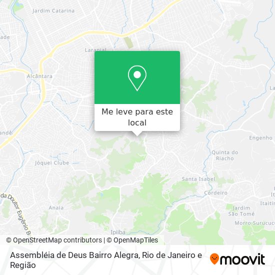 Assembléia de Deus Bairro Alegra mapa