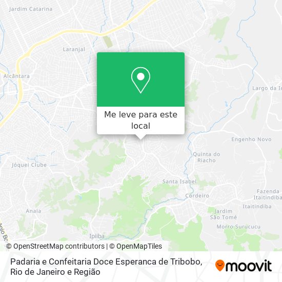 Padaria e Confeitaria Doce Esperanca de Tribobo mapa