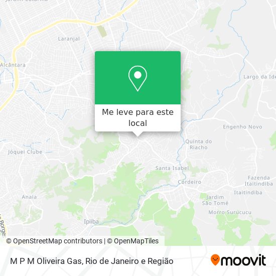 M P M Oliveira Gas mapa