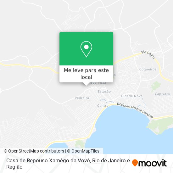 Casa de Repouso Xamêgo da Vovó mapa