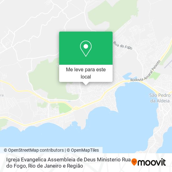 Igreja Evangelica Assembleia de Deus Ministerio Rua do Fogo mapa