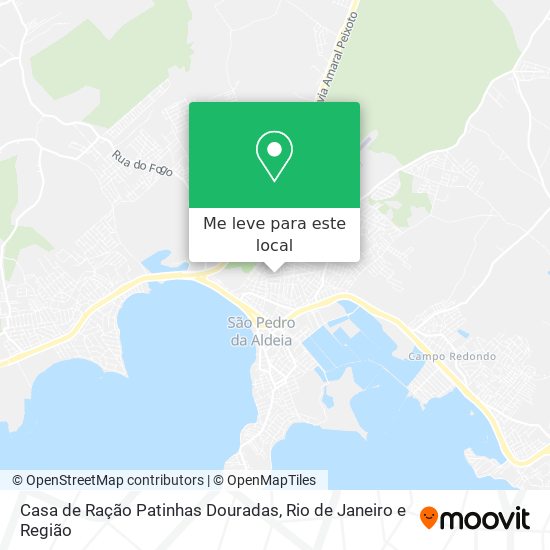 Casa de Ração Patinhas Douradas mapa